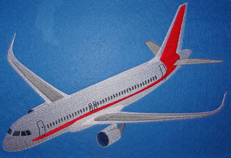 Flugzeug Stickdatei image number 2