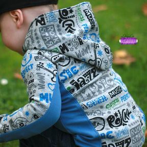 Sweatjacke Signore mit Kapuzenerweiterung FunkelRosa