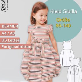 Schnittmuster Kinderkleid Sibilla Gr. 86-140