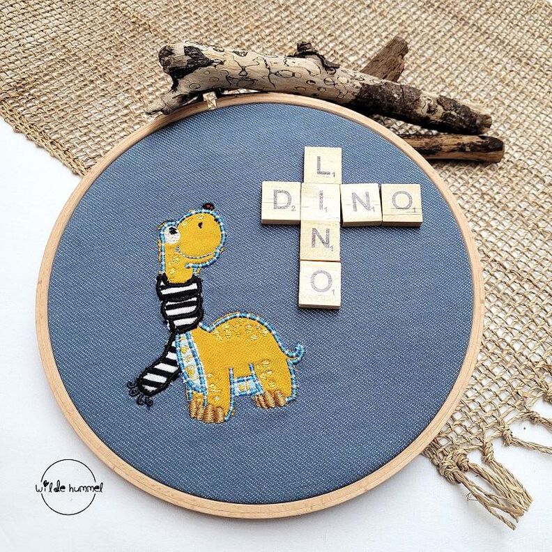 Stickdatei Applikation Dino Lino image number 4