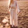 Zweiteiliges Boho Set aus weiter Hose und Bluse | Blossom thumbnail number 9