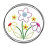 Stickdatei Blumenwiese doodle 10x10cm thumbnail number 2