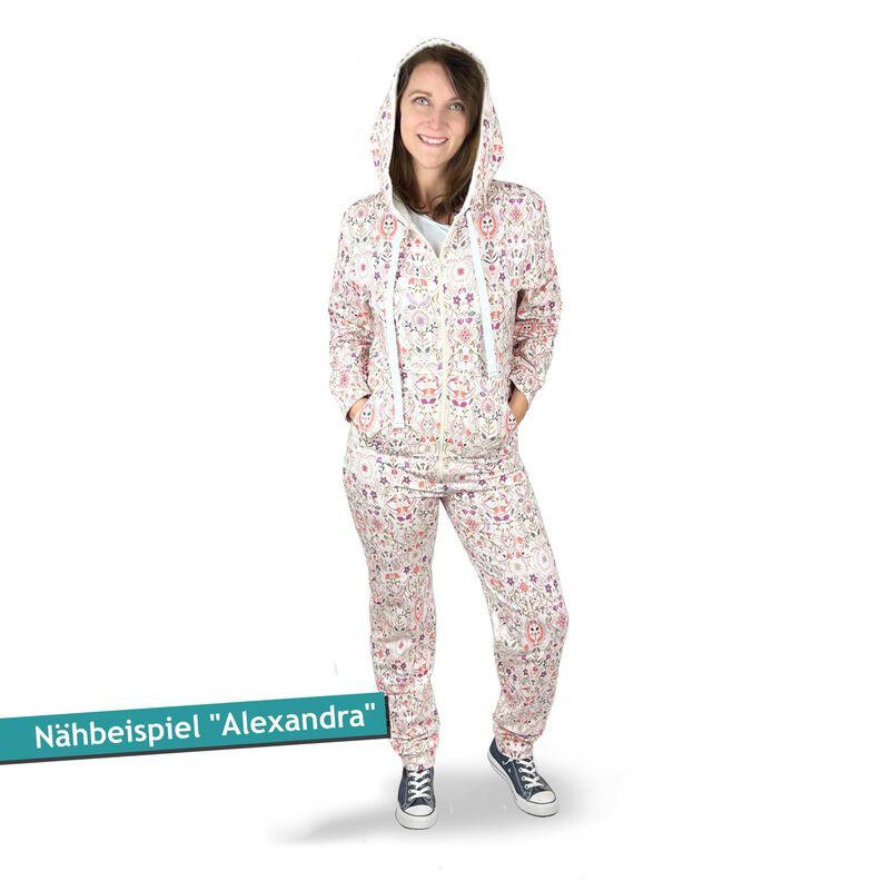 Jumpsuit Onesie (tailliert), XS-4XL, Schnittmuster m. Ebenen image number 3