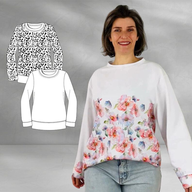 Schnittmuster Damen Sweater Pia | Oversize-Shirt | Pullover image number 1
