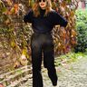 High waist Stoffhose mit weiten Beinen thumbnail number 10