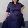  Kleid Valentina mit Godet Gr. 48-56  beamerfähig thumbnail number 4