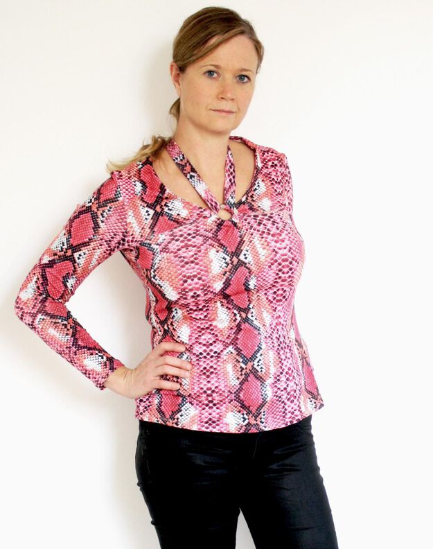 Shirt/Kleid LISBOA Gr. 34-52 PDF-Schnitt A4, A0, Anleitung image number 4
