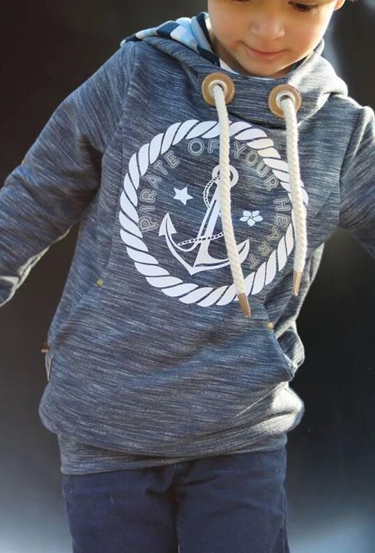 Hoodie Kinder Schnittmuster Gr. 74-176 - MANUC #130 image number 6
