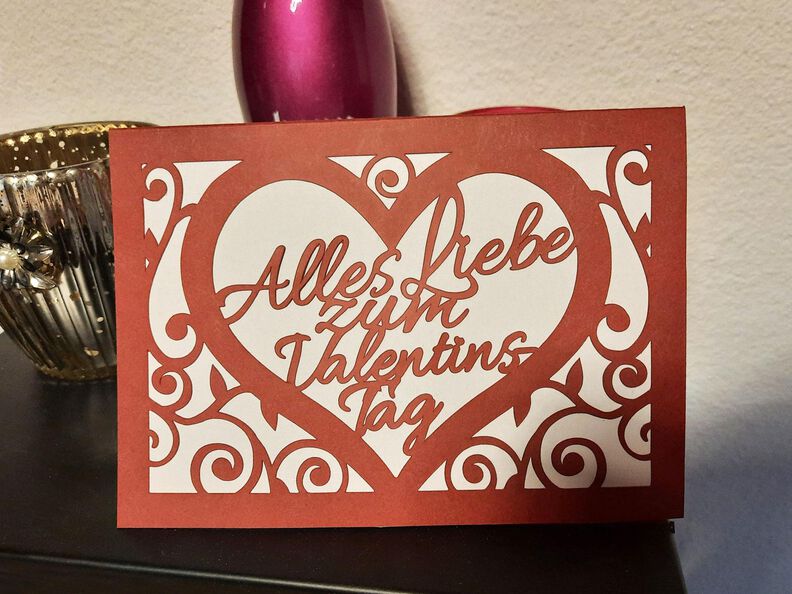Plotterdatei Valentinstag Karte image number 4