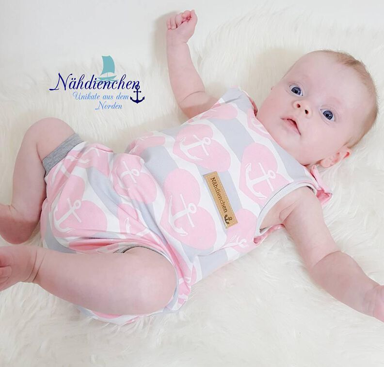Baby - Sommerstrampler Theo Gr. 50 - 92 Engelinchen Schnittmuster image number 3