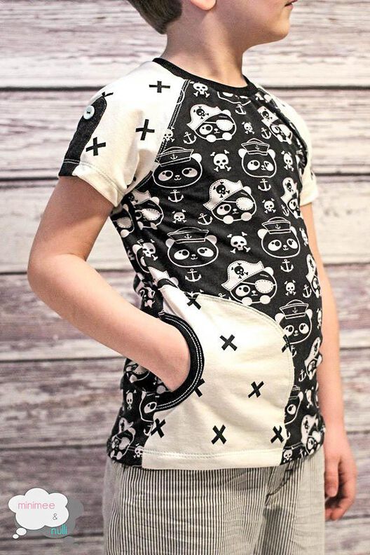 eBook Pilvi - Raglanshirt mit Tasche Größe 98 – 164 image number 2