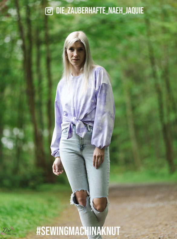 oversized Shirt mit Knoten Knut / PDF Schnittmuster  image number 5