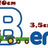 Stickdatei Traktor Alphabet 10cm 13cm + kl. Buchstaben thumbnail number 7