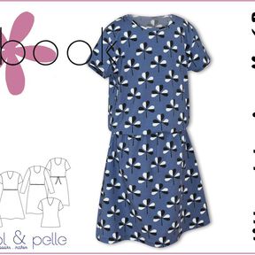 Ebook/Schnittmuster lillesol basics No.62 Jerseykleid&Shirt
