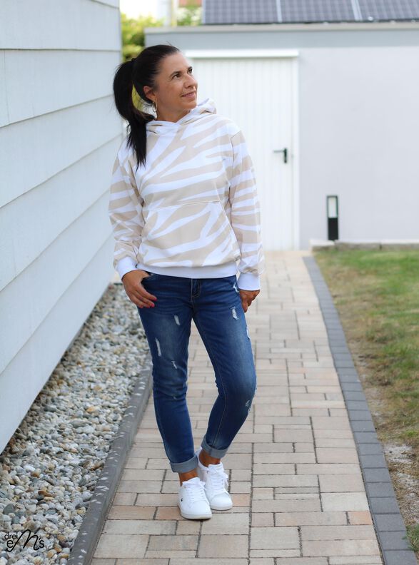 Hoodie MELFI Gr. 32-56 Schnittmuster PDF Ebook image number 2