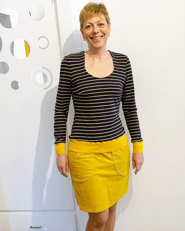 Shirt LONG LONA Gr. 34-54 PDF-Schnitt A4, A0, Anleitung image number 3