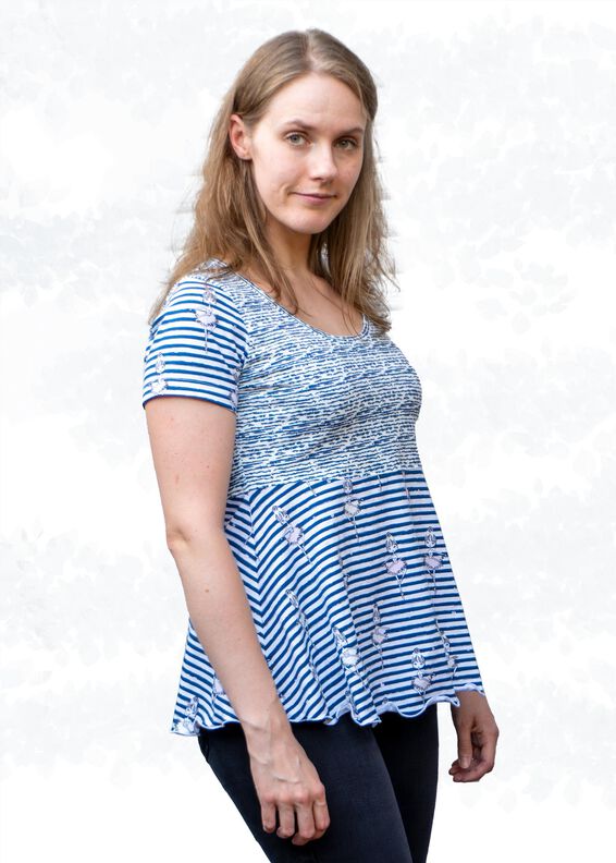 Leonie Stufenshirt mit Empire-Teilung BU 80-116, A4+A0 image number 4