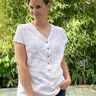 Bluse Hjertemusling Damen Gr. 32-50, Musselin, Leinen. A0 thumbnail number 4