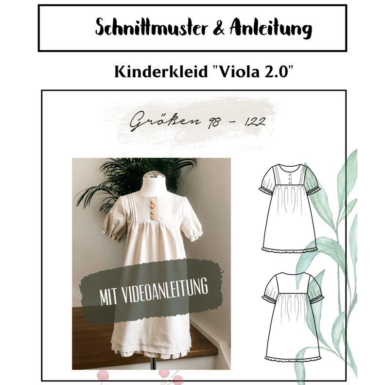 Kinderkleid "Viola 2.0" Digitales Schnittmuster image number 1