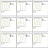 8cm Doodle Buchstaben und Zahlen Stickdatei Alphabet Zahl thumbnail number 4
