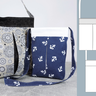 Tasche „Lizzy“ – mit farbiger Blende & Kellerfalte, 2 Größen thumbnail number 7