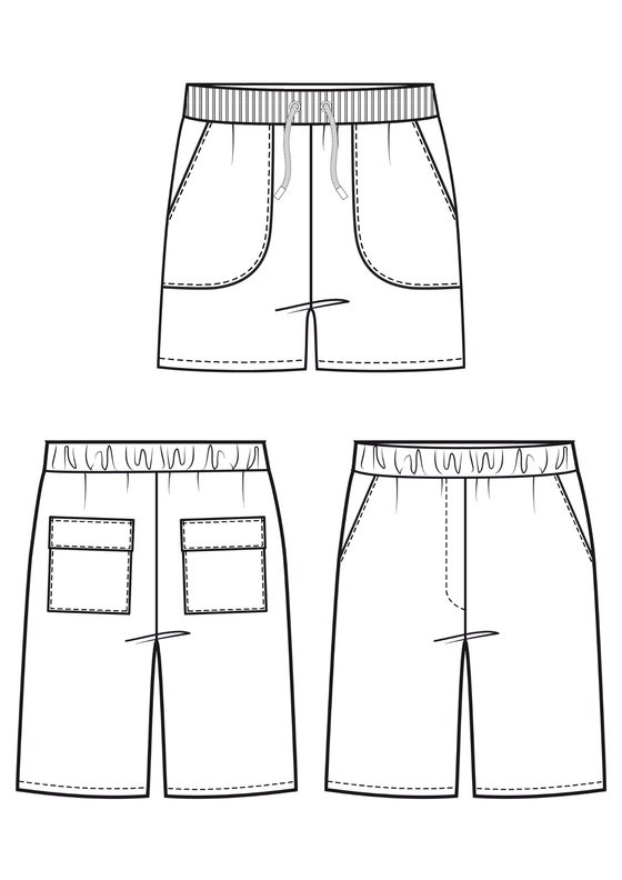 Kinder Shorts mit Taschen PANTAI ♥ Gr. 92-164 image number 2