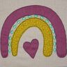 Doodle Boho Stickdatei Regenbogen Wolke Mond Herz Cute thumbnail number 6