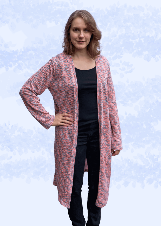 Anna – offener Cardigan in 3 Längen BU 80-116, A4+A0 image number 6