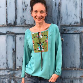Raglan-Bluse/Kleid "Boholicious" Gr.32-46 SM&Nähanleitung