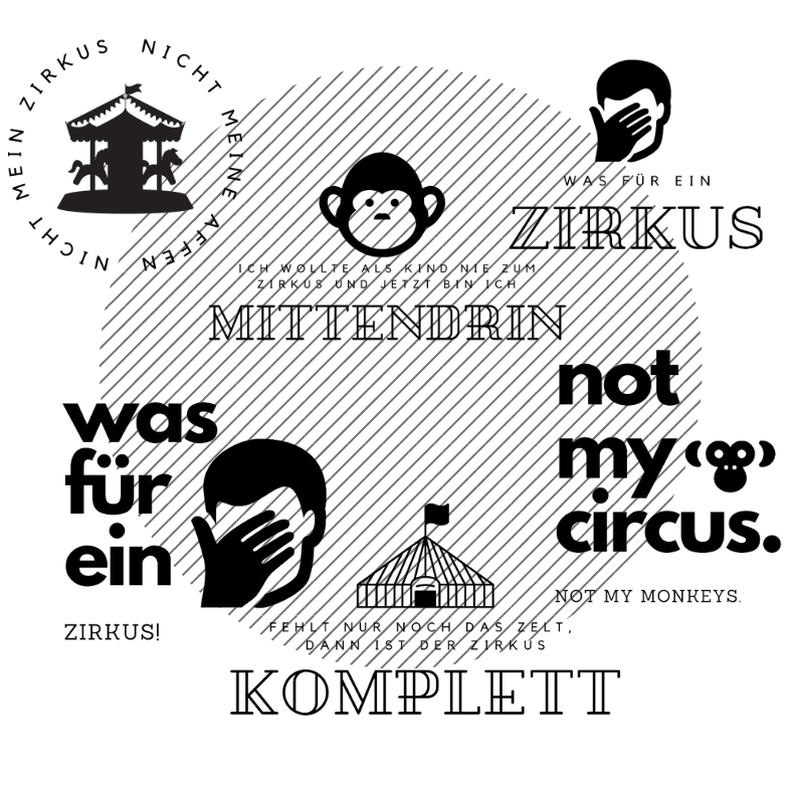 Plotterdatei Zirkus-Serie (6 Stück) image number 1