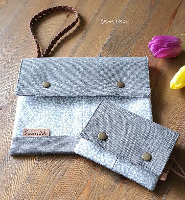 eBook Set - Tasche Rosalie und Geldbörse Rosa image number 5