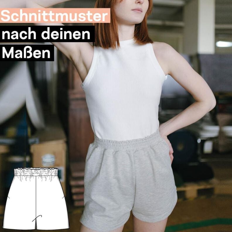 Schnittmuster nach Maß: Kurze Jogginghose Damen Shorts image number 1