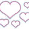 Stickdatei Herz Buttons Rahmen doppelter Rand 17 Gr.  thumbnail number 1