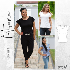  Volantshirt LATISANA Ebook Schnittmuster