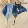 Topflappen nähen aus alten Jeans, Mantarochen  thumbnail number 5