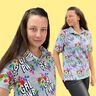Damen Poloshirt Knopfleiste Shirt NAIK ♥ Gr. XS-XXL thumbnail number 7