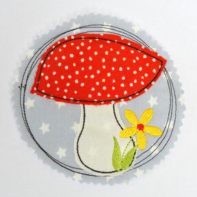 Stickdatei DOODLE Pilz 13x13cm