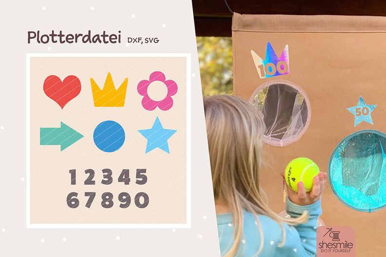 Zielscheibe mit Fangnetz KiddiScore (Nähanleitung) image number 4