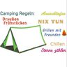 Zelt - Camping Regeln Stickdatei thumbnail number 1