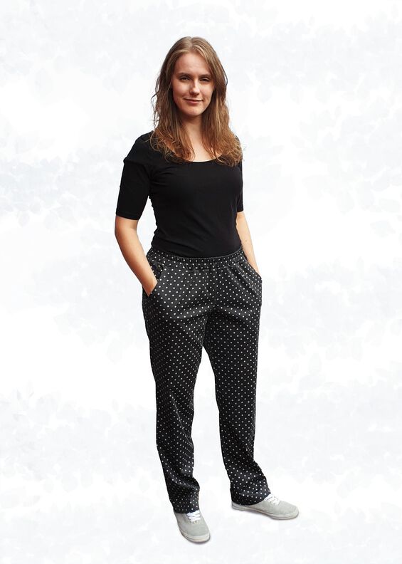 Mira Sweathose lang oder 7/8 mit Bündchen Gr. 34–50 A4+A0 image number 5