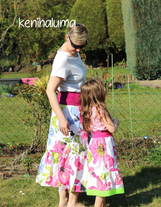*Ladies Boho Skirt* Stufenrock mit Passe Gr. 32-56, Rock image number 2