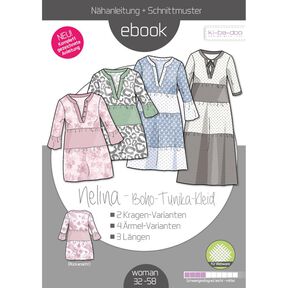 Ebook/Nähanleitung Boho-Kleid Nelina Damen Gr. 32-58