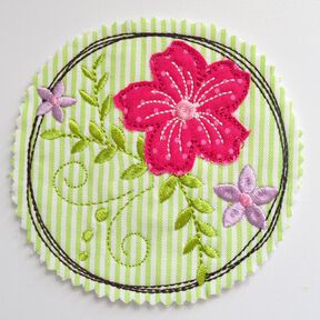 Stickdatei Blume Blumenranke Blumenbuquet doodle 10x10cm