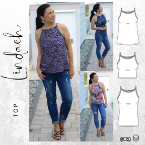 Top LINDACH Gr. 32-54 Ebook Schnittmuster