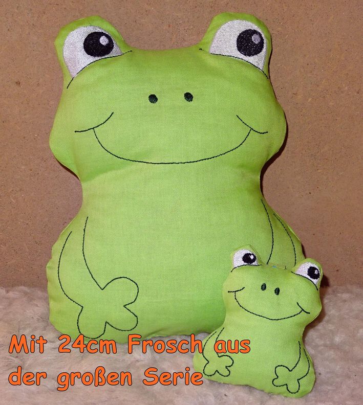 Frosch ITH 6cm bis 13cm Stickdatei image number 2