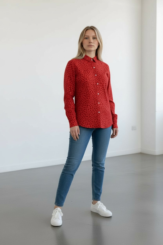 Bluse mit Tasche, Schnittmuster mit Ebenen, A4, A0+, Beamer image number 6