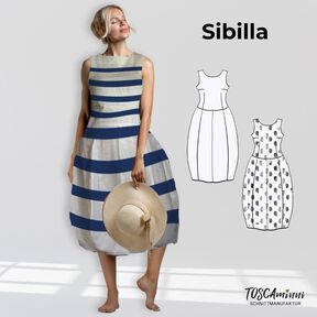 Schnittmuster Kleid Sibilla | Leinenkleid mit Ballonrock
