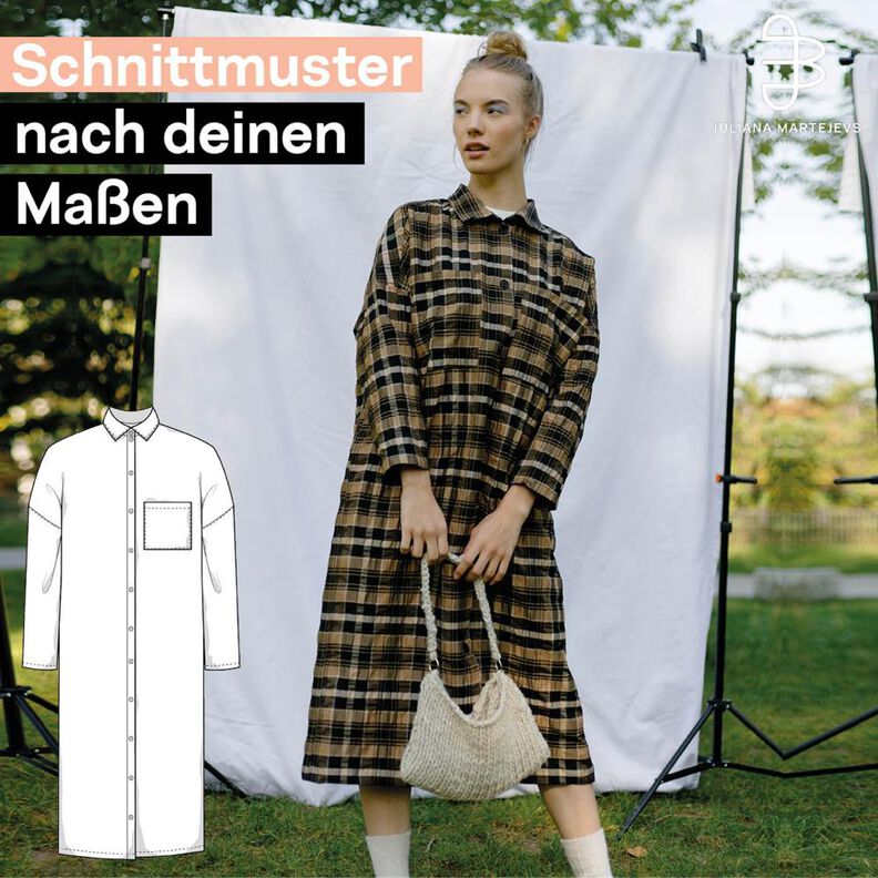 Schnittmuster nach Maß, Blusenkleid in Midilänge image number 1