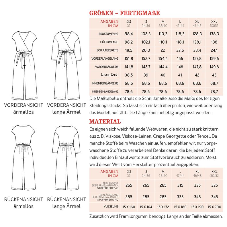 FRAU ZITA  - Jumpsuit in Wickeloptik  XS-XXL image number 10