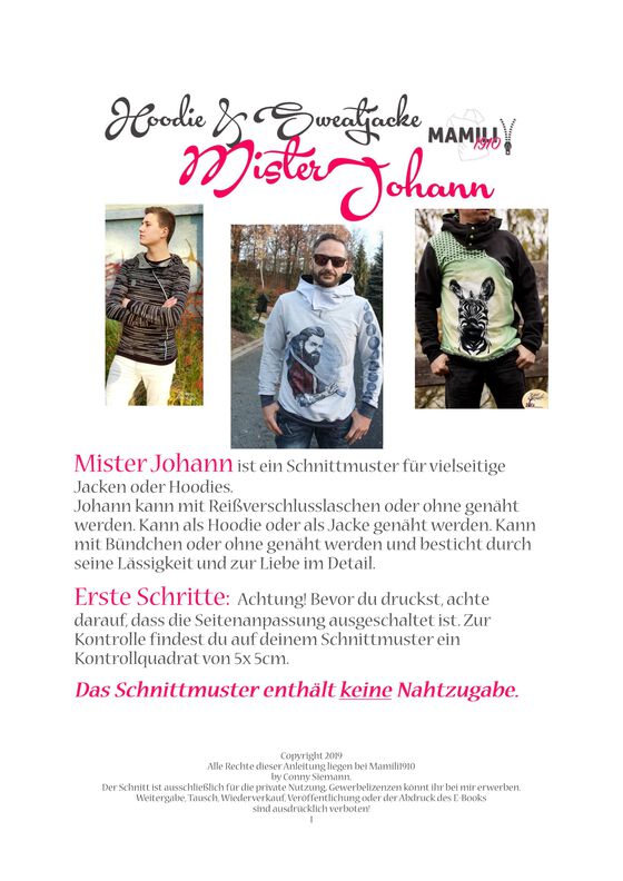 E-Book Mister Johann Gr. XS-XXXL image number 3